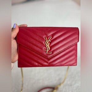 Saint Laurent
Monogram Matelasse Cassandre Wallet on Chain